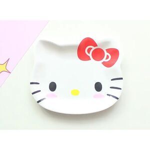 Hello Kitty‎ White Melamine Serving Tray Food Plate Sanrio 5.91"